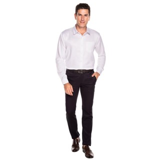 Calça social azul marinho maquinetada