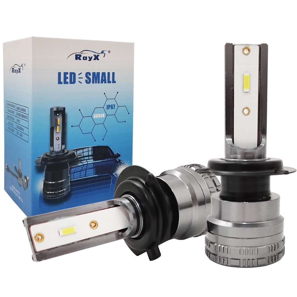 Kit Mini Ultra Led Small RayX 8400 Lumens 45W 6000K H7