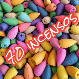 70 Incensos Cone Cascata de Fumaça Escultura Natural Nirvana Longa Duração em Oferta na Shopee