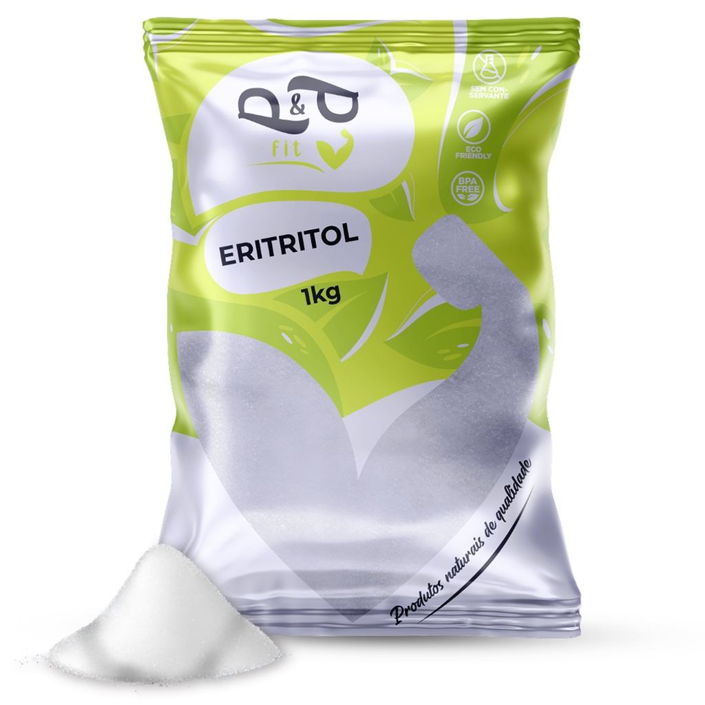 Eritritol Cristal 1Kg Adoçante 100% Puro Natural - P&P em Oferta na Shopee