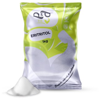 Eritritol Cristal 1Kg Adoçante 100% Puro Natural - P&P