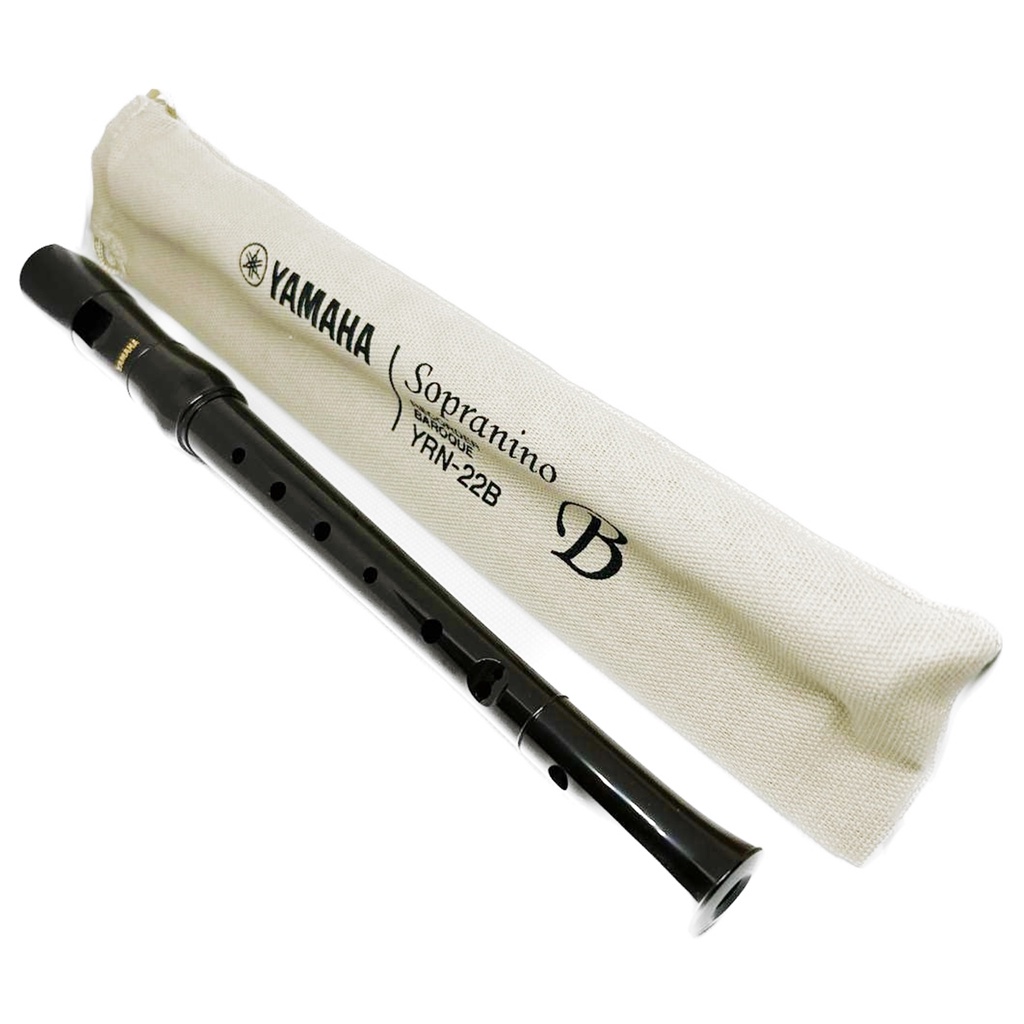Flauta Doce Yamaha Profissional com bag YRN22B Sopranino Barroca