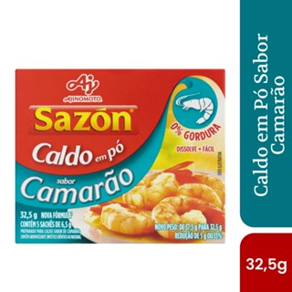 Caldo em pó sazón sabor camarão 32,5g