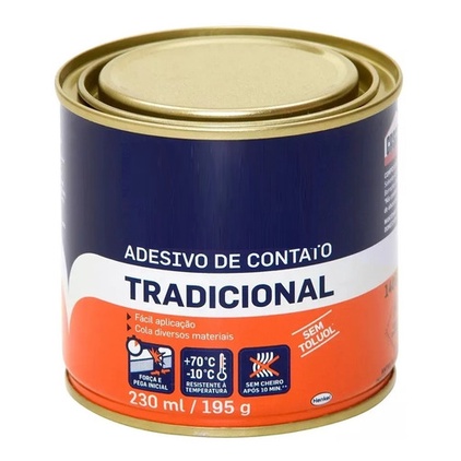 Cola Contato Lata 190 Gr. Carpete / Couro / Espuma / Sapatos em Oferta na Shopee