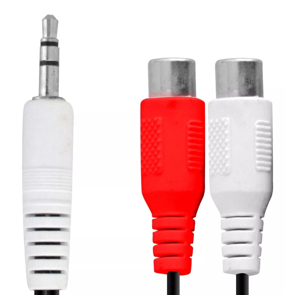 Cabo Y Duplicador De Audio 1 (um) P2 Macho X 2 P2 Femea em Oferta na Shopee