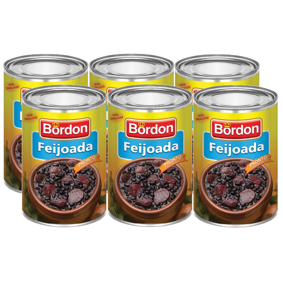 kit 6 FEIJOADA BORDON 430G