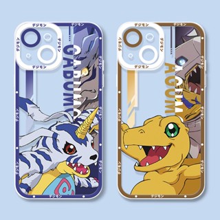 Capa Para iphone 14 13 12 11 Pro Max 11 Celular Angel Eyes Digital Monster Digimon Soft Clear Silicone Cartoon TPU Cute Square Shockproof