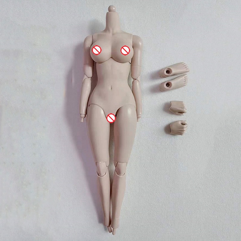 Novo 1/6 Bjd Encapsulamento Corpo De Soldado Feminino Multi Juntas Móvel Big/Small Chest Body