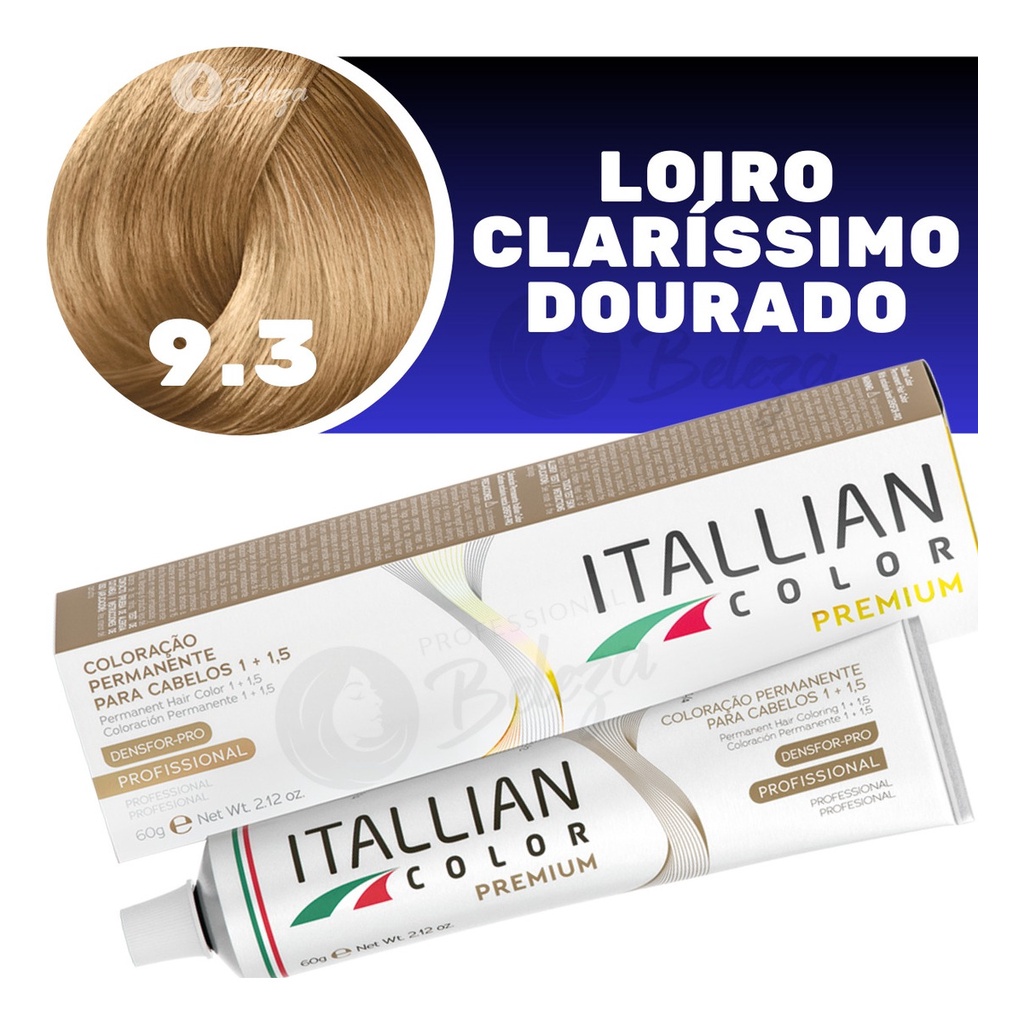 Coloração Itallian Color  9.3 (29) Louro Clarassimo Dourado em Oferta na Shopee