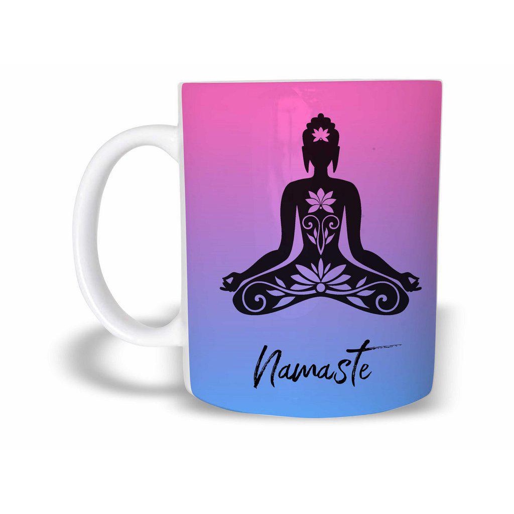 Namaste Caneca de Porcelana 325ML Budismo Zen Meditação Yoga