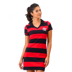 Vestido Flamengo Retrô CRF Oficial
