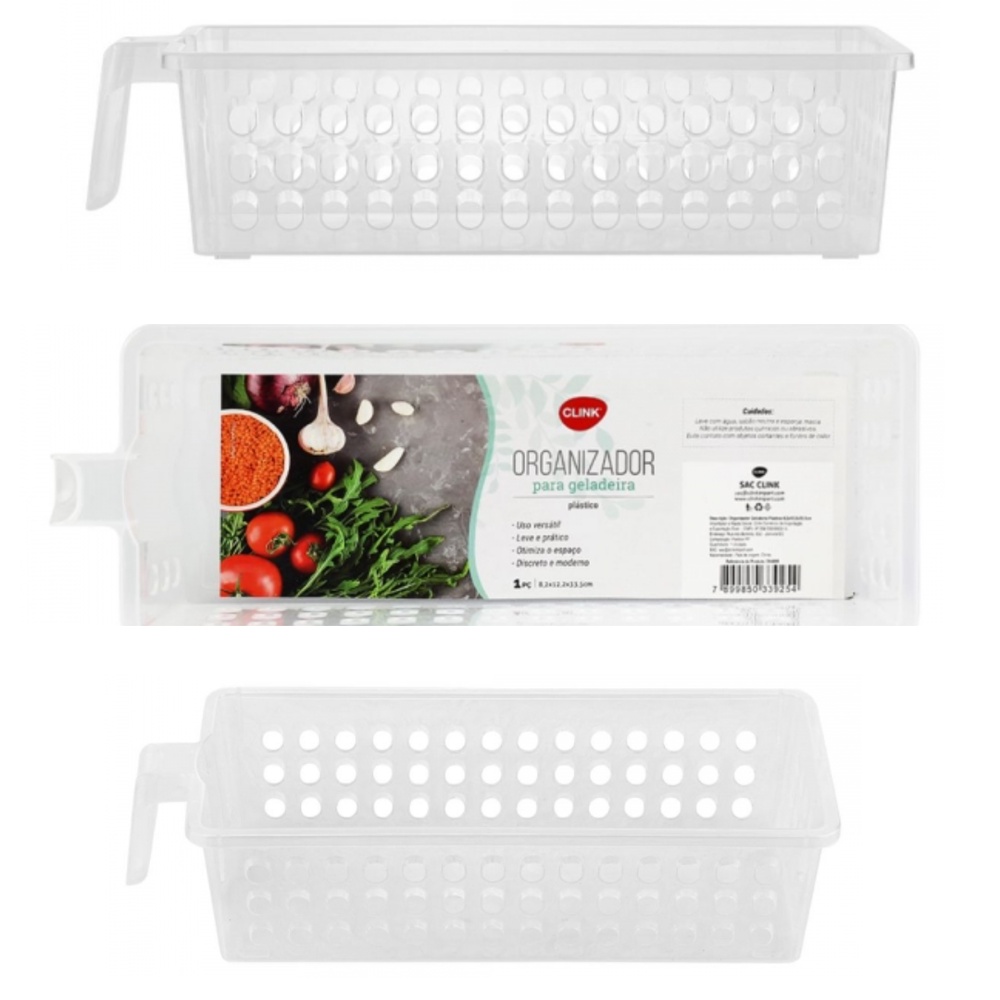 Cesto Organizador para Geladeira Clink com Cabo (P)