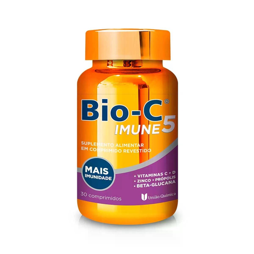 Suplemento Alimentar Bio-C Imune 5 30 Comprimidos Revestidos em Oferta na Shopee