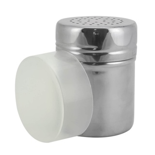 Saleiro e Pimenteiro em Aço Inox Com Tampa de Plástico em Oferta na Shopee