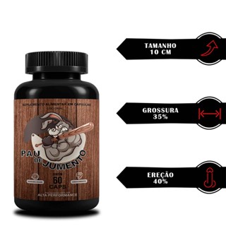 Pau De Jumento Original Estimulante Sexual Masculino - 60 Caps Aumenta o Pênis
