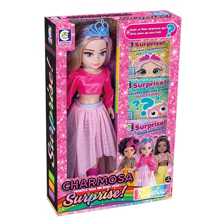 Boneca Charmosa Surprise Loira em Oferta na Shopee