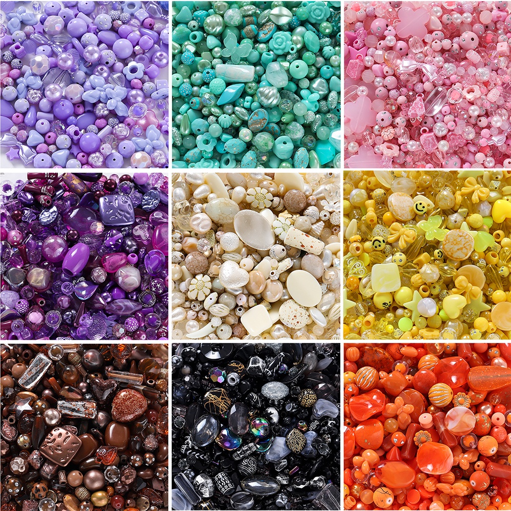 ST.KUNKKA 20g/Bag Multicolor Contas Acrílicas Mistas Em Forma Irregular Para A Confecção De Jóias De Bricolage