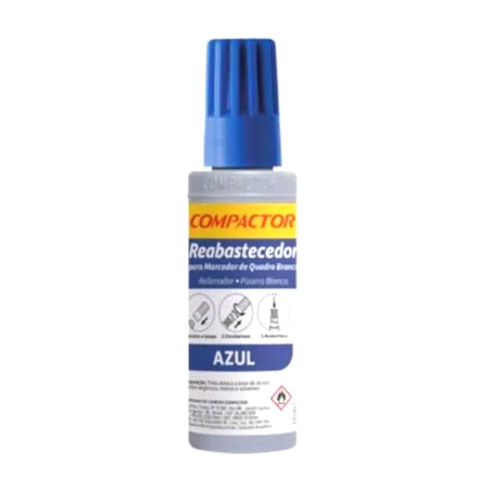 Reabastecedor  Refil Para Quadro Branco Compactor  30mL - AZUL em Oferta na Shopee