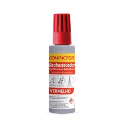 Reabastecedor Refil Para Quadro Branco Compactor 30mL - VERMELHO