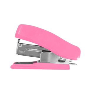 Mini Grampeador 15 Folhas Rosa Blister de 500 Grampos 26/6 Keep - EI176