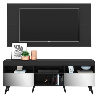 Rack com Painel TV 65" Retrô com Espelho Flórida Multimóveis V3138 em Oferta na Shopee