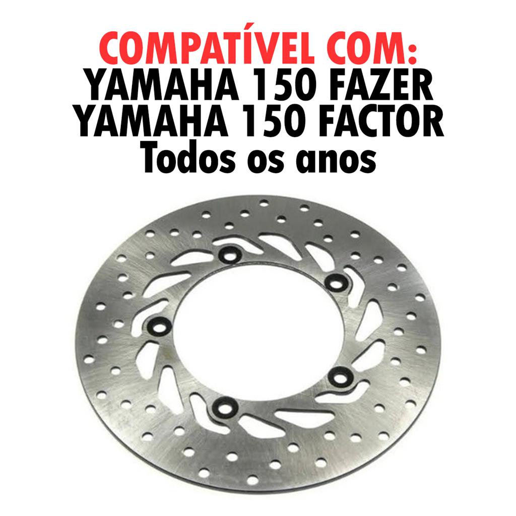 Disco de Freio Dianteiro Yamaha Fazer 150 Factor 150 Modelo Original — imagem 2 de 2