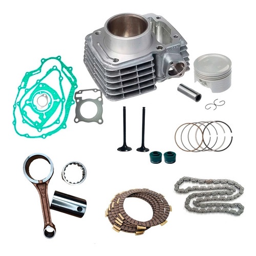 Cilindro Motor Titan 150 + (biela/valvula/retentor) + Brinde
