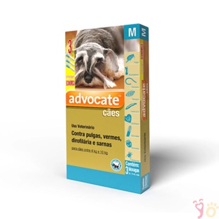 Advocate Elanco 1,0 mL para Cães de 4 Kg até 10 Kg - 3 Bisnagas em Oferta na Shopee