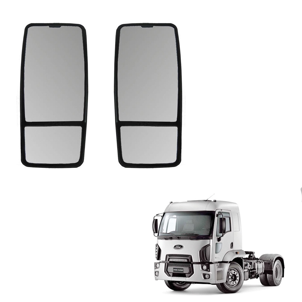 Espelho Ford Cargo 2011 2012 Convexo C/ Bifocal Convexo 2un