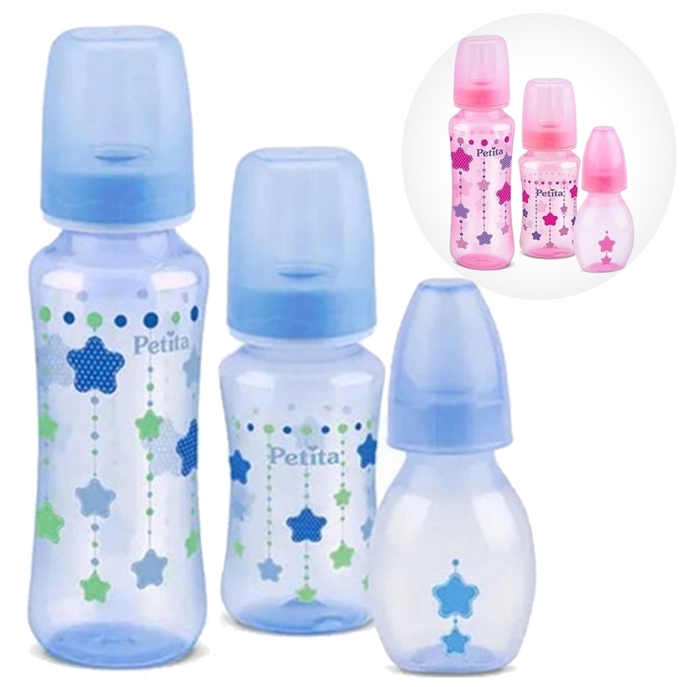 Kit Mamadeiras Bico de Silicone 3 Unidade Bebê Menino Menina