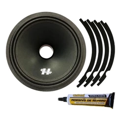 Kit Reparo Midbass Hurricane 6 Polegada 250W RMS Mb600 4 OHMS