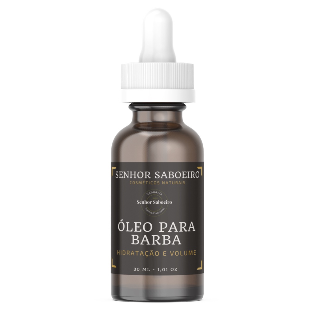 Óleo para Barba Senhor Saboeiro - Hidrata, Volume e Maciez