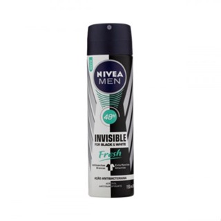 Antitranspirante Aerossol Nivea Men Invisible for Black e White Fresh 150ml