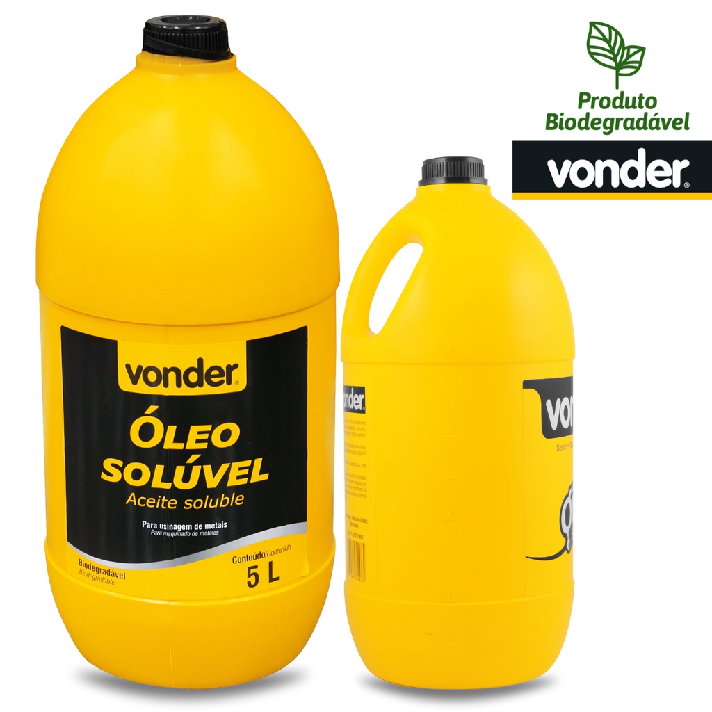 Óleo Solúvel Fluido Sintético Biodegradável Torno Vonder 5L em Oferta na Shopee