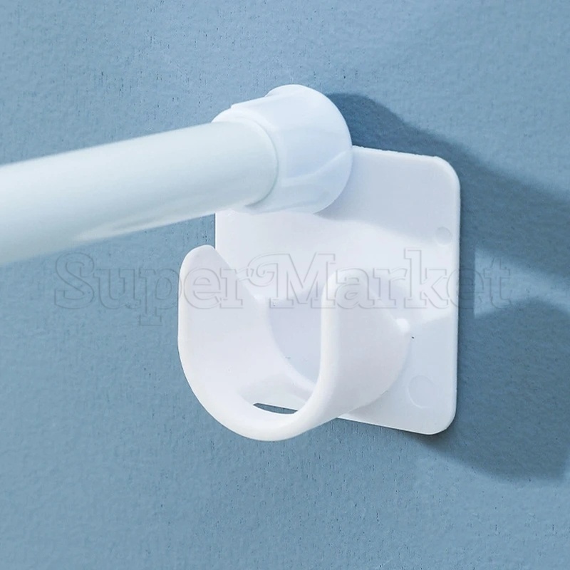 Suporte De Hastes Auto-Adesivas De Cortina 2Pcs/Set Forte Ganchos Chuveiro De Tensão Acessórios De Banheiro Doméstico