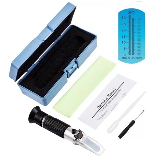 REFRATOMETRO MEDIDOR DE BRIX FAIXA DE 0-32% GRAVIDADE 1.000-1.120 em Oferta na Shopee