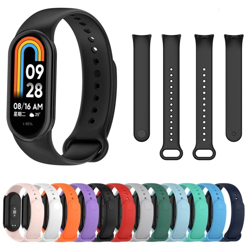 Pulseira de Silicone Para Smartwatch Xiaomi Mi Band 10 9 8 Relógio MiBand Sport em Oferta na Shopee