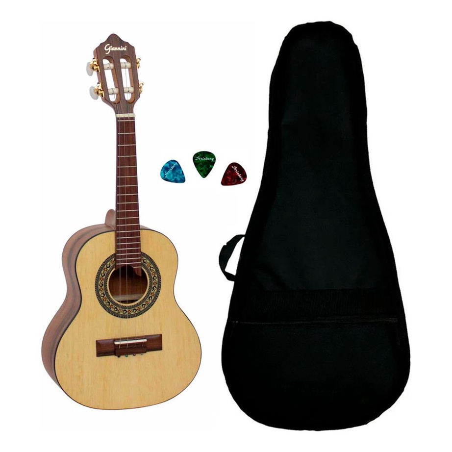 Cavaco Acustico Giannini Raiz Cs1 Natural Goal Capa + Paletas em Oferta na Shopee