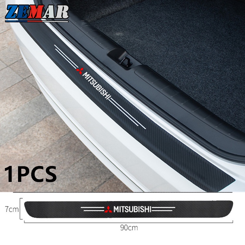 1Pcs/Set Mitsubishi Autocolante Para Carro Protetor De Fibra De Carbono Lancer Asx Pajero Full Outlander Auto Threshold Strips Anti-Scratch Car Accessories
