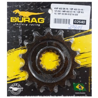 Pinhão 14 Dentes KXF450 / YZF450 / YZ250 / WR450 / YZF R3 (15-) / MT 03 321 após 16 P520 - Durag