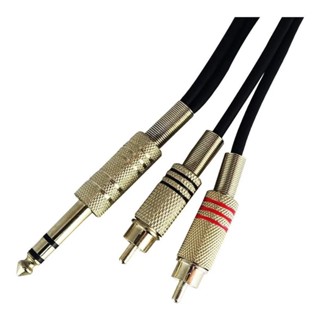 Cabo Montado P10 Estéreo X 2 Rca 2 Metros