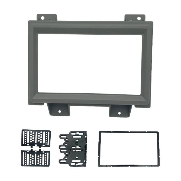 Moldura 2 Din GM S10 e Blazer 1995 à 2000 - Cinza - Fiamon em Oferta na Shopee