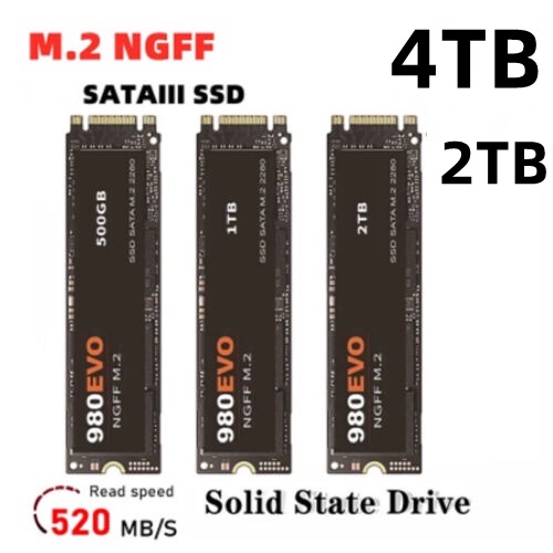 SSD 980evo NGFF M . 2 500G 2280 SATA Disco Rígido Interno De Estado Sólido 1TB 2TB Para Computador Laptop