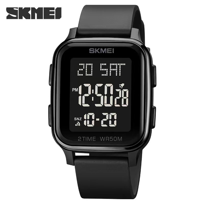 SKMEI 1858 Mens 5Bar Calendário À Prova D'água Contagem Regressiva De Relógios De Pulso Eletrônicos Relógio reloj hombre Moda Digital Com Luz LED