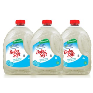 Kit 3 Lava Roupas Hipoalérgico Baby Soft Max Cuidado - 3L