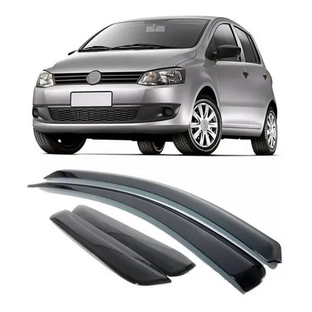 Calha De Chuva Defletor Fox Spacefox Crossfox 2004 A 2019 4 Portas Fumê Ecoflex 30.010A