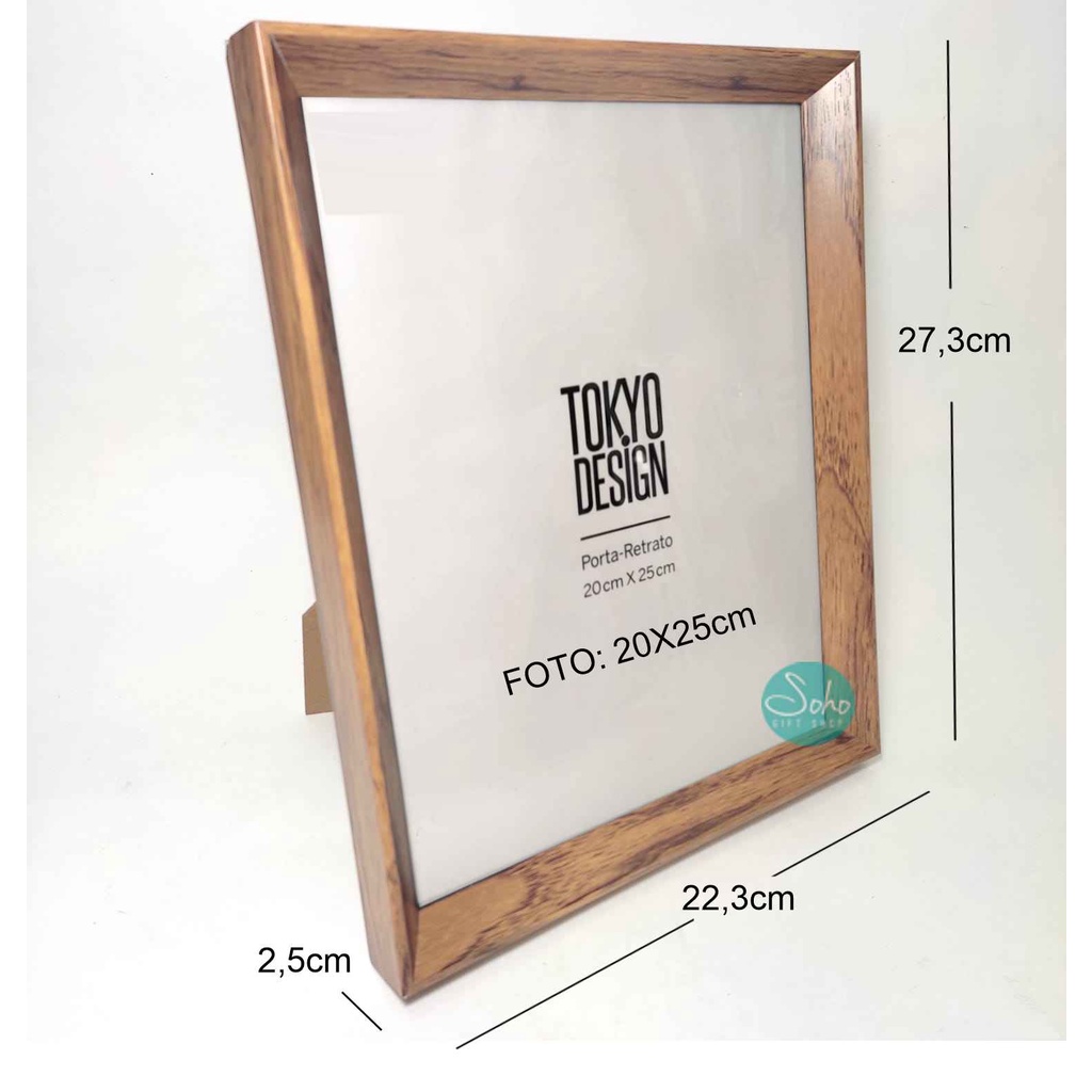 Porta Retrato Basic 20x25cm Moldura MDF Tokyo Design em Oferta na Shopee