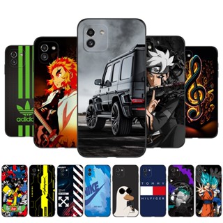 Estojo Para Samsung Galaxy A03 Altura 164.2MM SM-A035 Silicone Macio Capa Traseira Do Telefone Preto Tpu Moda anime Desenho Animado Bonito