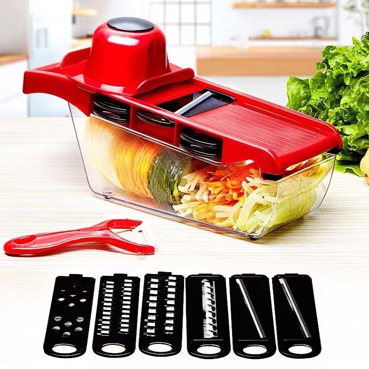 Mandoline Cozinha Profissional Aço Inox 10 in 1 Fatiador Cortador Ralador De Legumes Verduras Frutas Alimentos