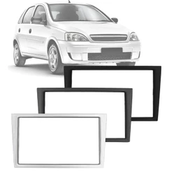 Moldura DVD 2 Din 7" Polegadas Corsa 2002 até 2010